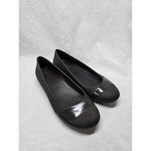 Crocs Gianna Brown Flats Ballerina Slip on Shoes Sz 9 Women's